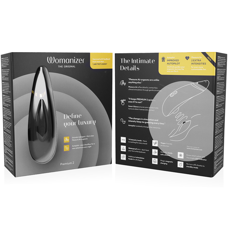 WOMANIZER - PREMIUM 2 Klitorisstimulator Schwarz