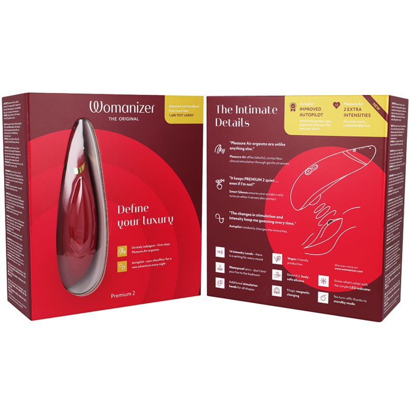 WOMANIZER - PREMIUM 2 Klitorisstimulator Bordeaux