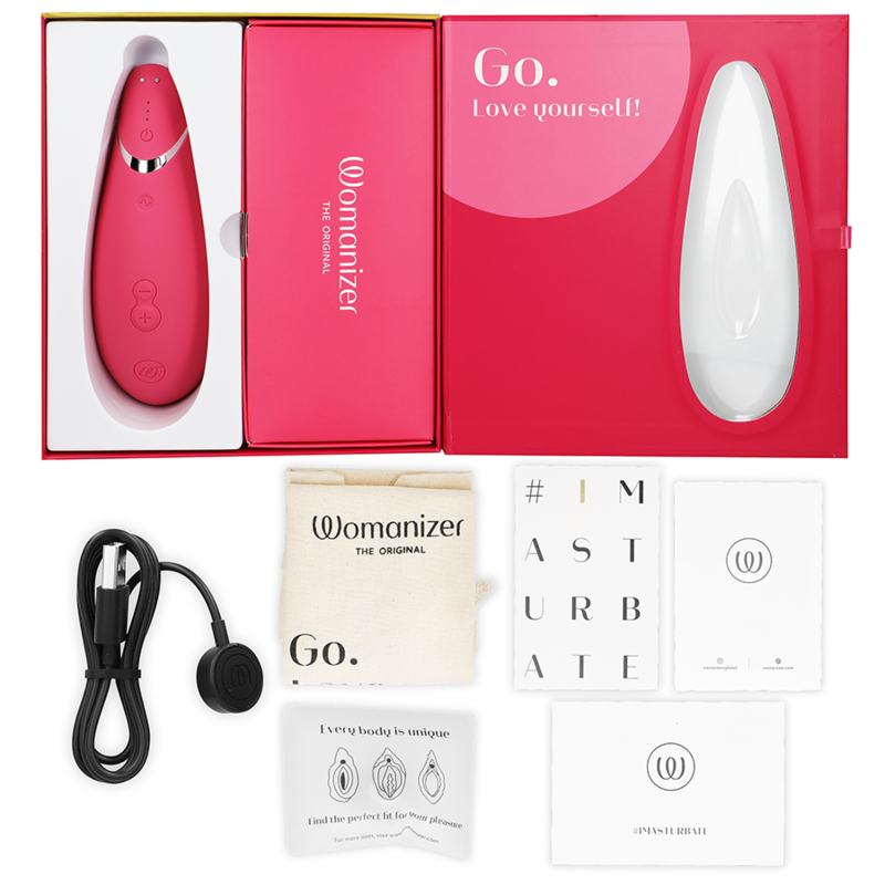 WOMANIZER - PREMIUM 2 Klitorisstimulator Himbeere