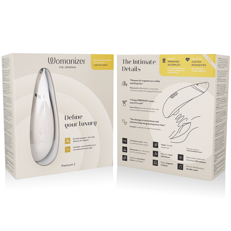 WOMANIZER - PREMIUM 2 Klitorisstimulator Warmgrau