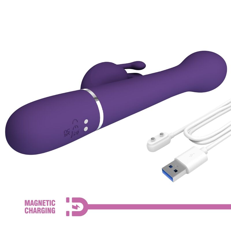 DEJON RABBIT VIBRATOR 3 IN 1 MULTIFUNKTIONS-LILA