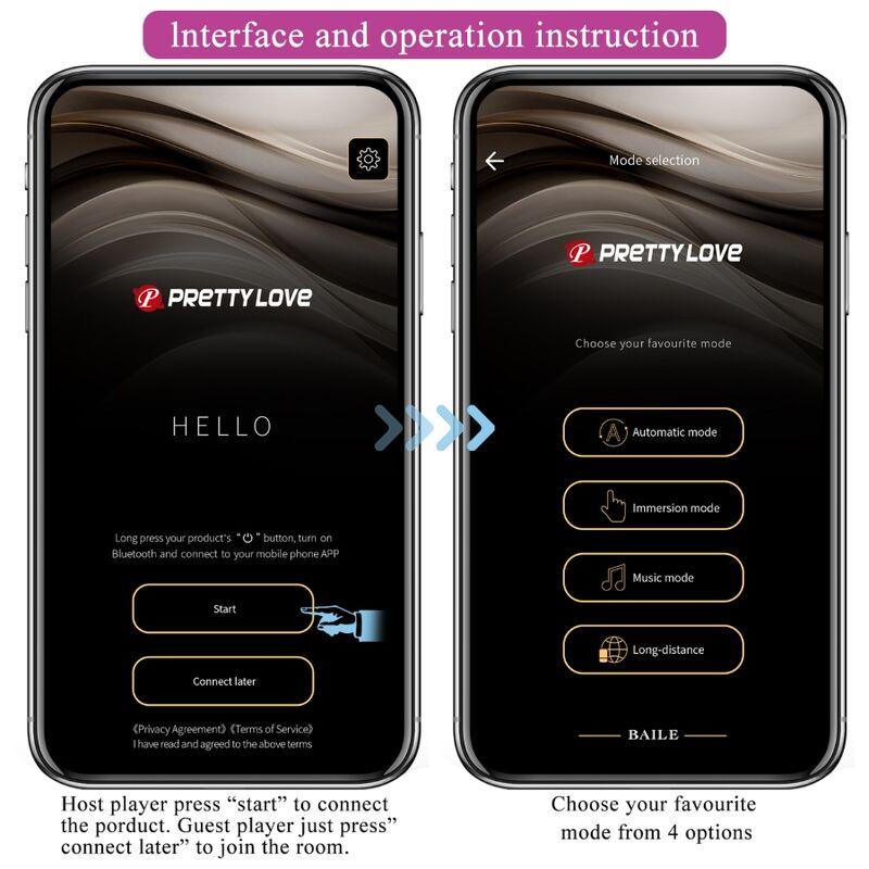 PRETTY LOVE - HECTOR Elektroschock-Vibrator kostenlose App Lila