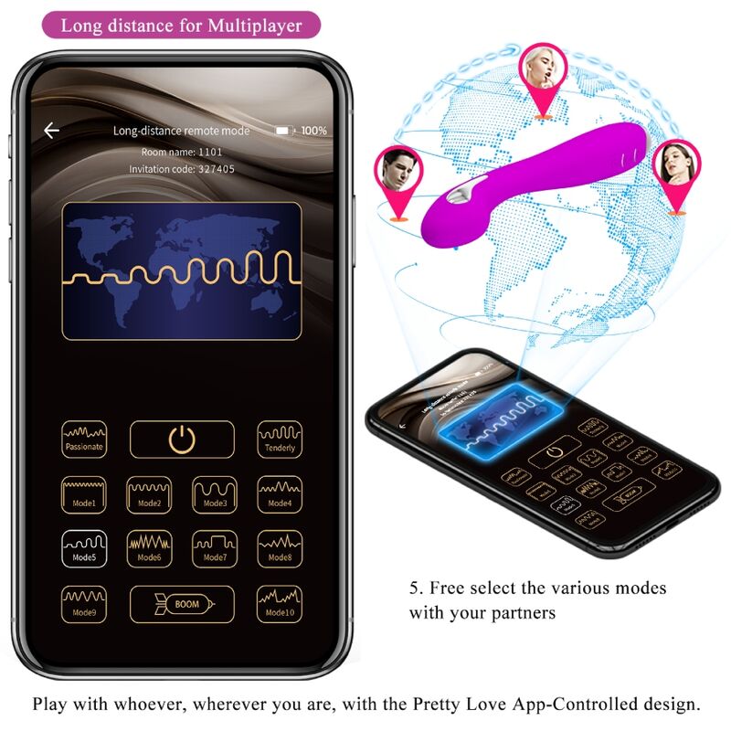 PRETTY LOVE - HECTOR Elektroschock-Vibrator kostenlose App Lila
