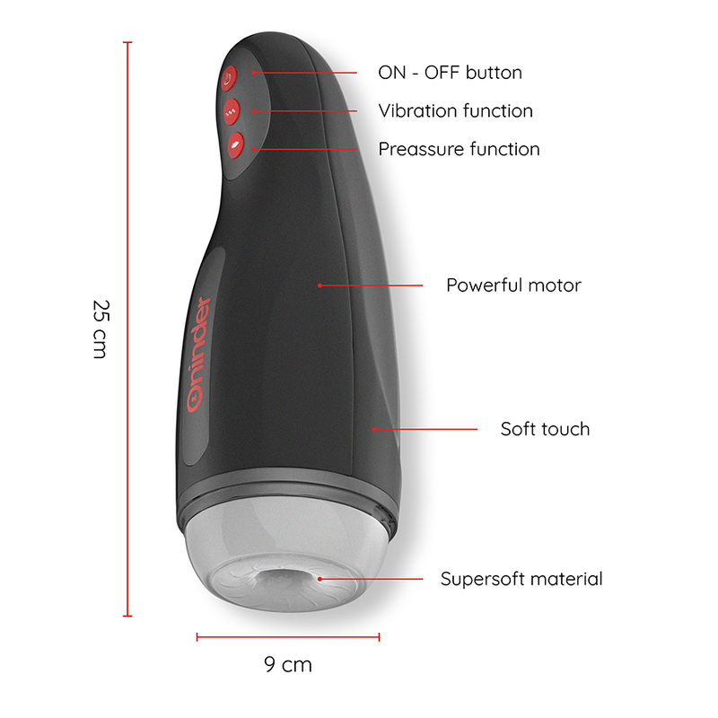 ONINDER - SEOUL WIEDERAUFLADBARER MASTURBATOR 10 GESCHWINDIGKEITEN – KOSTENLOSE APP