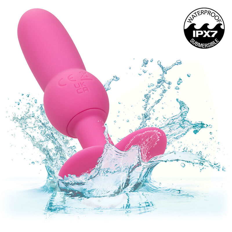CALEXOTICS - FIRST TIME ANALPLUG MIT PERLENSONDE 10 VIBRATIONEN ROSA