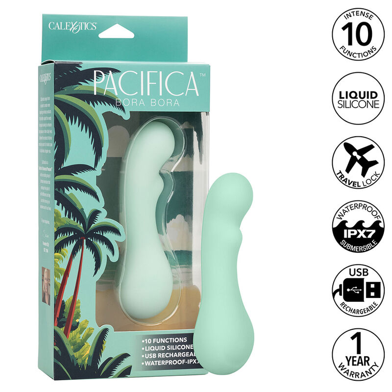 CALEXOTICS - PACIFICA BORA BORA G-Punktstimulator 10 Vibrationen Aqua