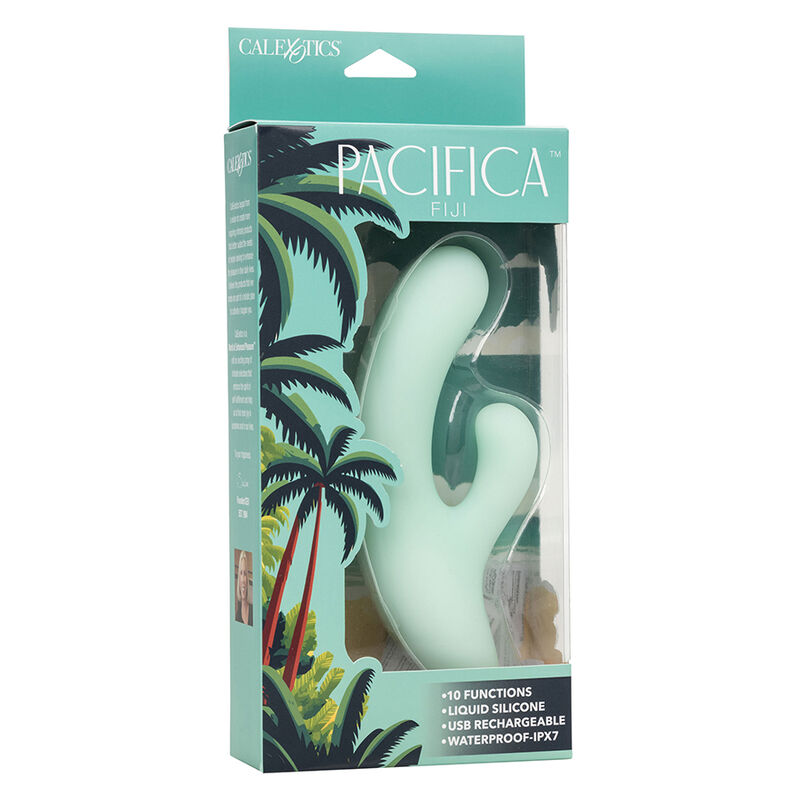 CALEXOTICS - PACIFICA FIJI VIBRATOR & G-PUNKT-STIMULATOR 10 VIBRATIONEN AQUA