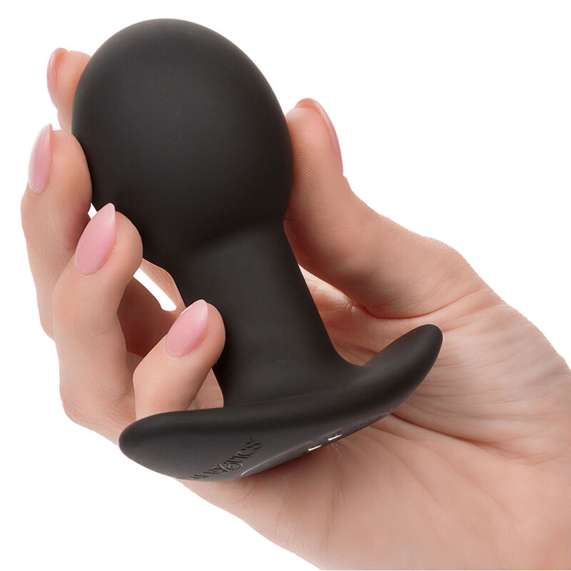 CALEXOTICS - ROCK BOTTOM ANALPLUG 10 VIBRATIONEN SILIKON SCHWARZ
