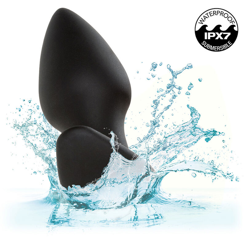 CALEXOTICS - ROCK BOTTOM PERFECT ANALPLUG 10 VIBRATIONEN SILIKON SCHWARZ