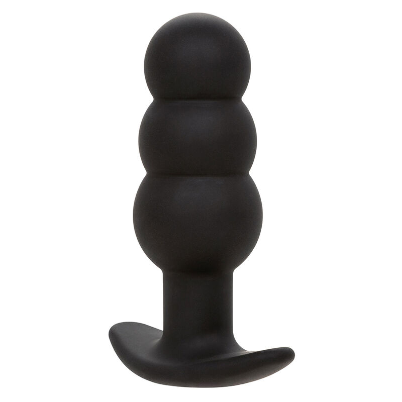 CALEXOTICS - ROCK BOTTOM ANALPLUG MIT PERLEN 10 VIBRATIONEN SILIKON SCHWARZ