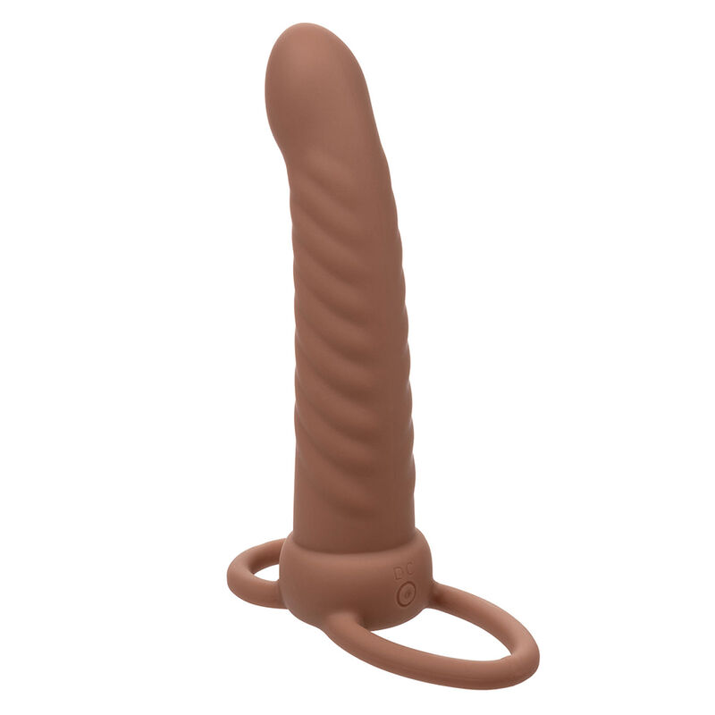 CALEXOTICS - MAXX RIPPLED DUAL PENETRATOR 10 VIBRATIONEN BRAUN