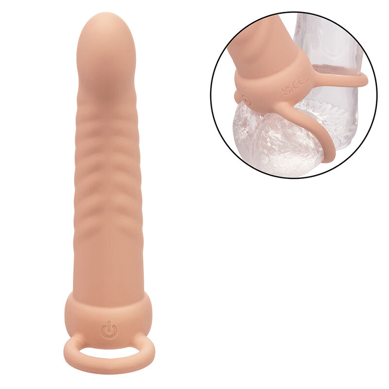 CALEXOTICS - MAXX RIPPLED DUAL PENETRATOR 10 VIBRATIONEN FLEISCH