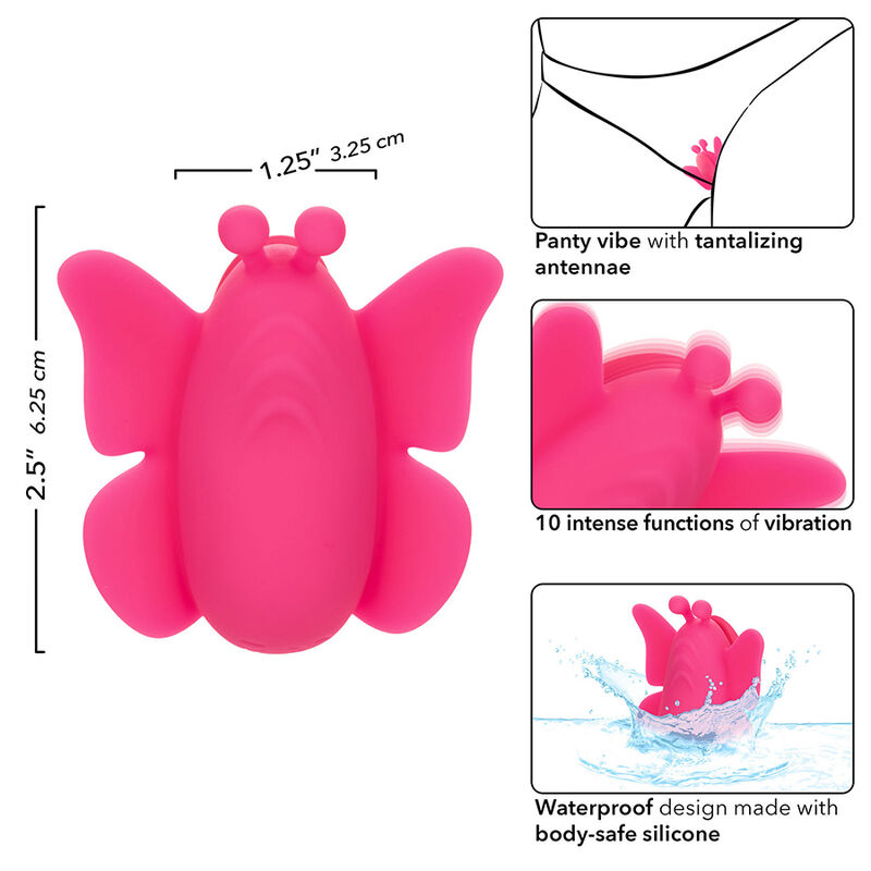 CALEXOTICS - NEON VIBES DER FLUTTER VIBE KLITORISSTIMULATOR 10 VIBRATIONEN ROSA