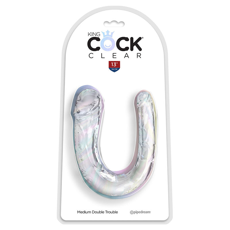 KING COCK - DOUBLE TROUBLE DOPPELDILDO 33 CM KLAAR