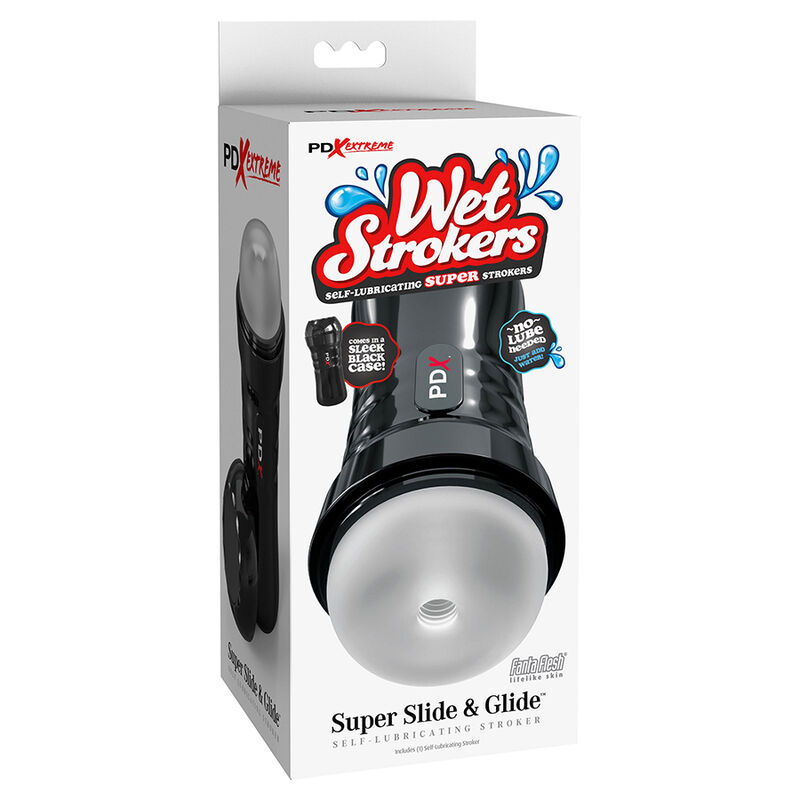PDX EXTREME - SLIDE & GLIDE selbstschmierend männlicher Masturbator klar