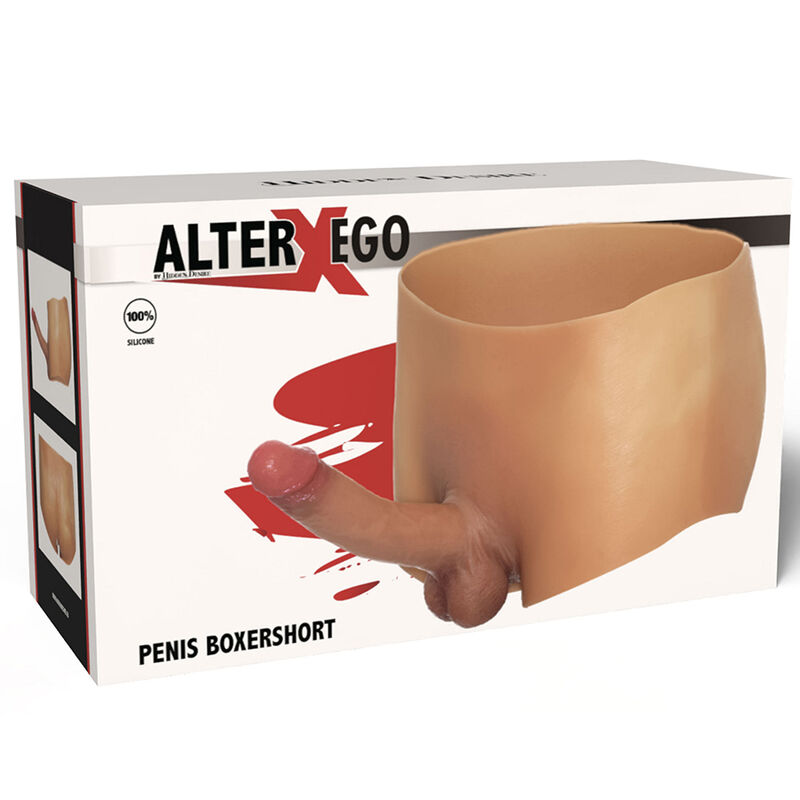 VERBORGENE BEGIERDE – ALTER EGO BOXERSHORT MIT 18 CM PENIS