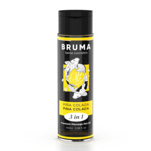 BRUMA - Premium-Massageöl mit Wärmeeffekt, Pina Colada-Geschmack 3 in 1 - 100 ml