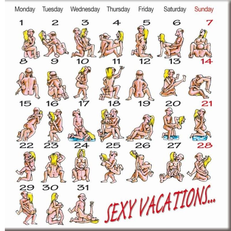 DIABLO PICANTE - KAMASUTRA-KALENDER MAGNET