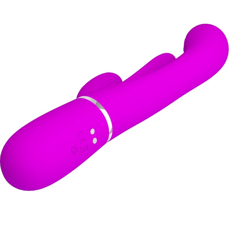 PRETTY LOVE - SHANIA TRIPLE RABBIT VIBRATOR MULTIFUNKTIONAL-ROSA