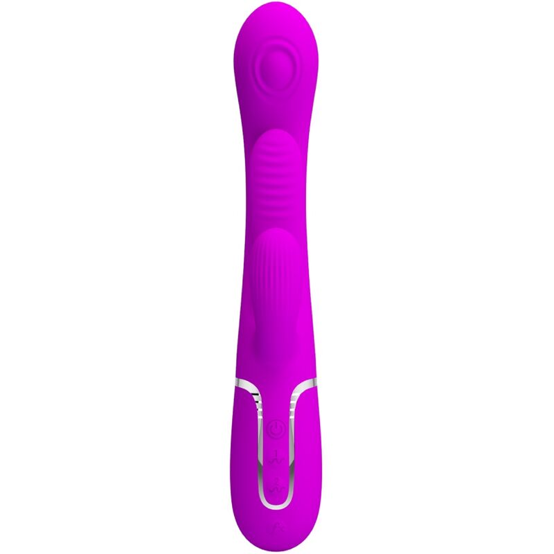 PRETTY LOVE - SHANIA TRIPLE RABBIT VIBRATOR MULTIFUNKTIONAL-ROSA