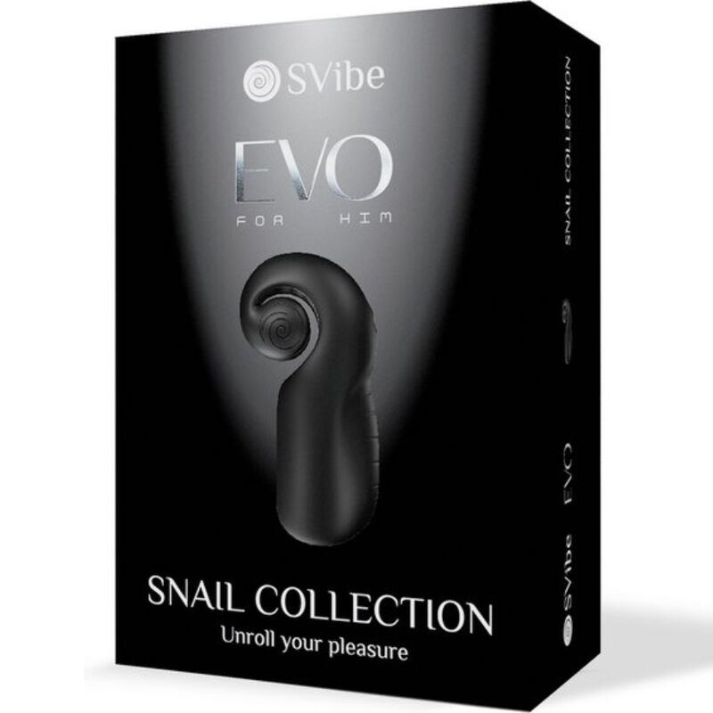 SNAIL VIBE - EVO FÜR IHN Männlicher Masturbator Slide N Roll Schwarz