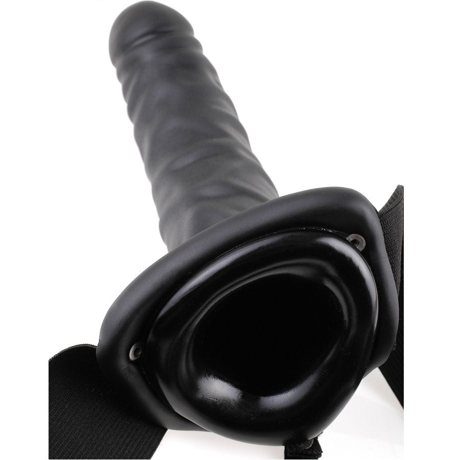 FETISH FANTASY SERIES - 19 cm Hohl Strap-On Schwarz
