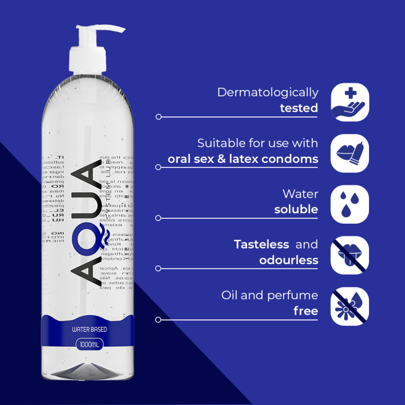 AQUA QUALITY - Wasserbasiertes Gleitgel 1000 ml