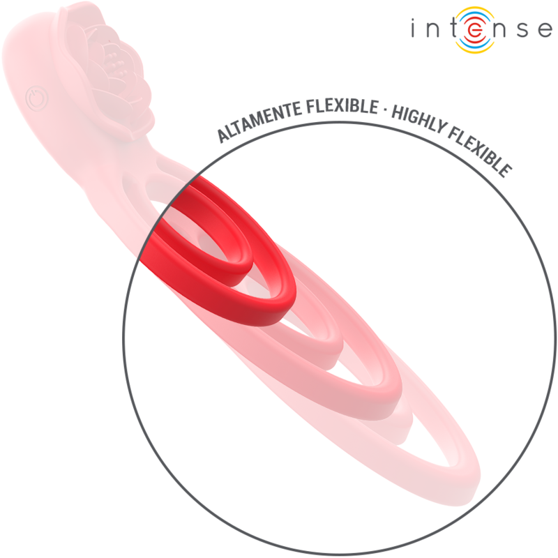 INTENSE - GAIL STIMULATOR ROSE 10 VIBRATIONEN ROT MIT FERNBEDIENUNG