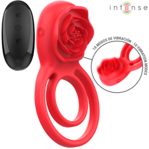 INTENSE - GAIL STIMULATOR ROSE 10 VIBRATIONEN ROT MIT FERNBEDIENUNG