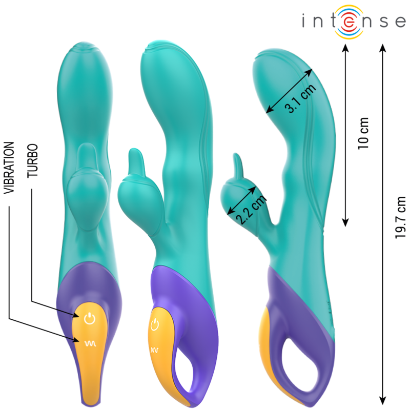 INTENSE - FRED RABBIT VIBRATOR Blau