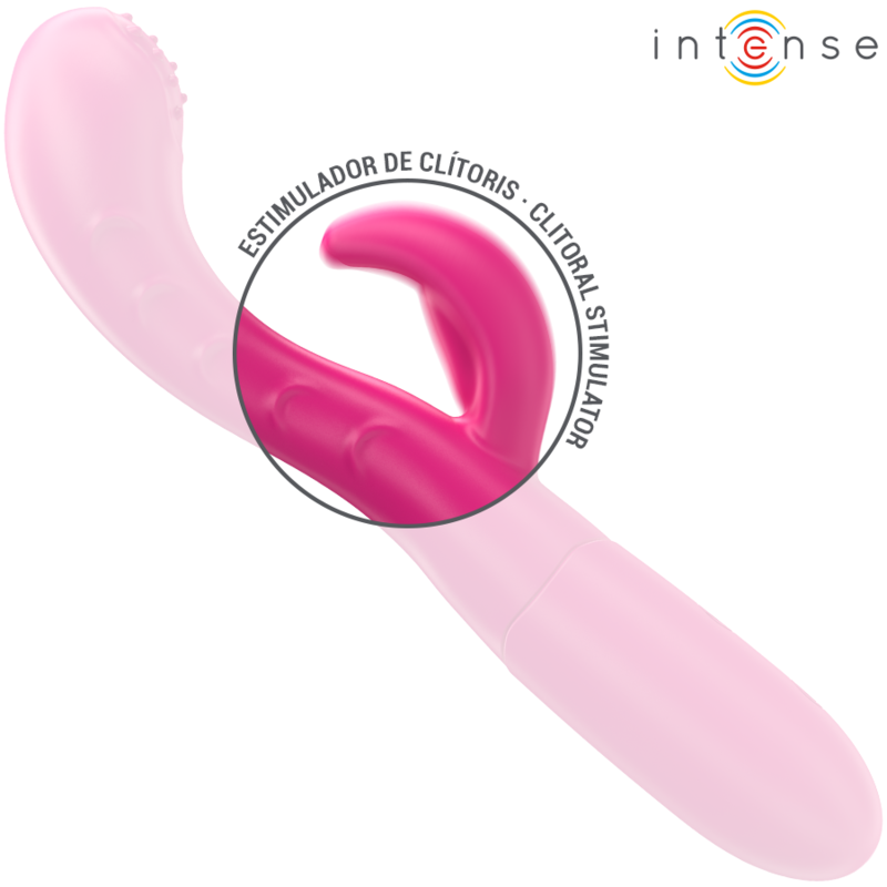 INTENSE - AMARA VIBRATOR MIT STIMULIERENDER ZUNGE, 10 VIBRATIONEN, ROSA