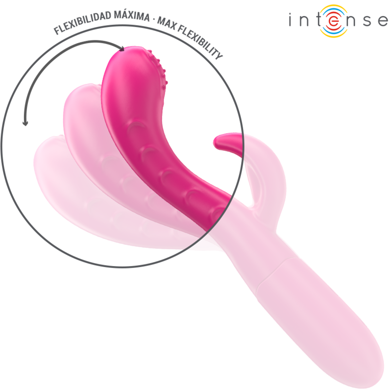 INTENSE - AMARA VIBRATOR MIT STIMULIERENDER ZUNGE, 10 VIBRATIONEN, ROSA