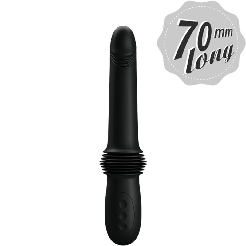 PRETTY LOVE - PAZUZU VIBRATOR 3 STOSSMODI Schwarz