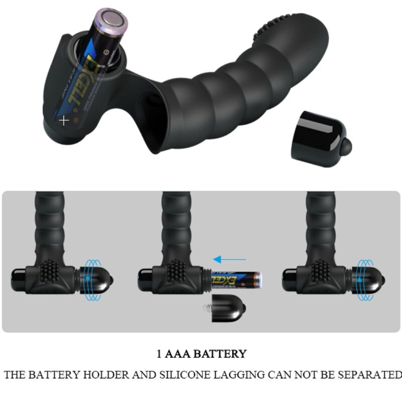 PRETTY LOVE - ALEXANDER Fingervibrator 10 Vibrationen Schwarz
