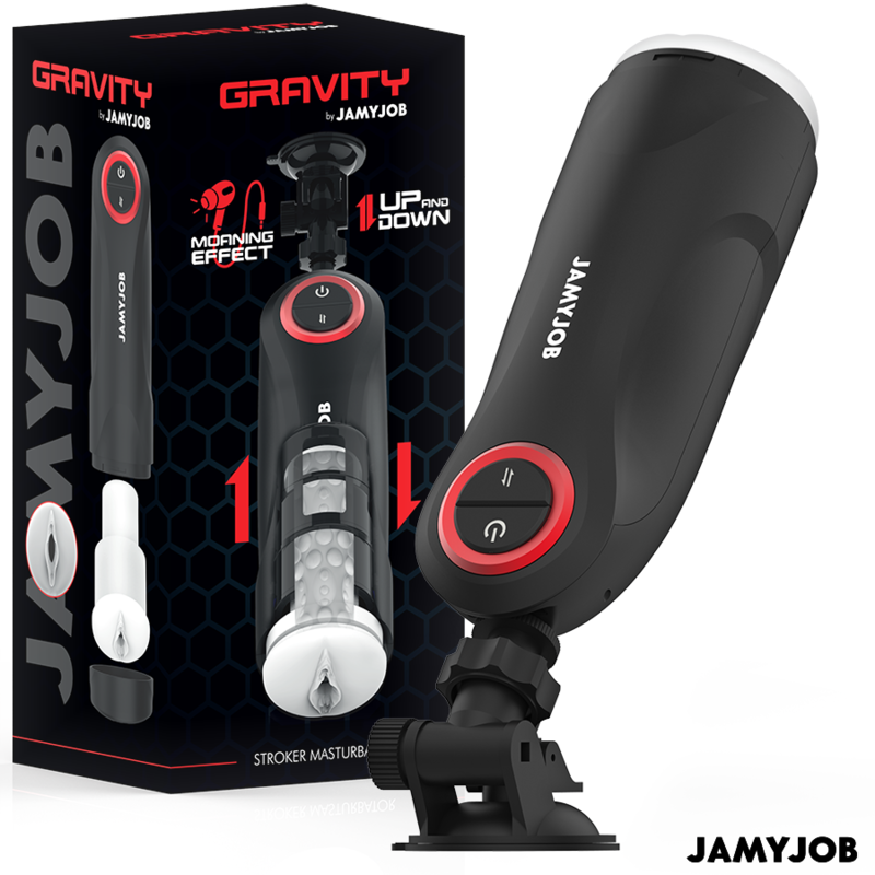 JAMYJOB - Automatischer Vagina-Masturbator mit Gravity-Funktion, 5 Saugmodi