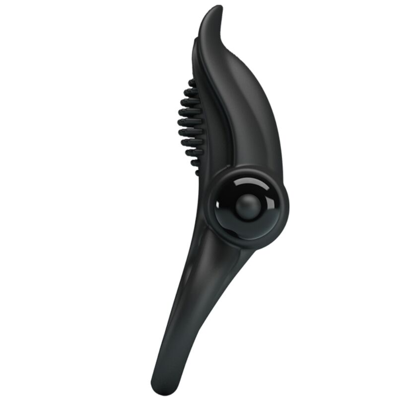 PRETTY LOVE - Doppelter Vibrationsring + Klitorisstimulator 10 Vibrationen Schwarz