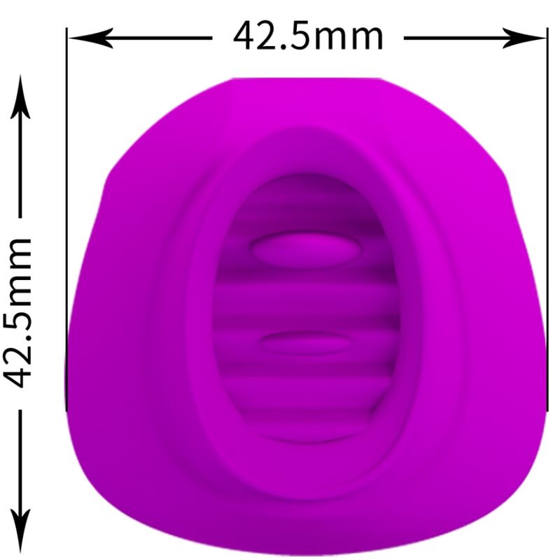 PRETTY LOVE - ESTELLE Zungen-Klitorisstimulator 12 Vibrationen Lila