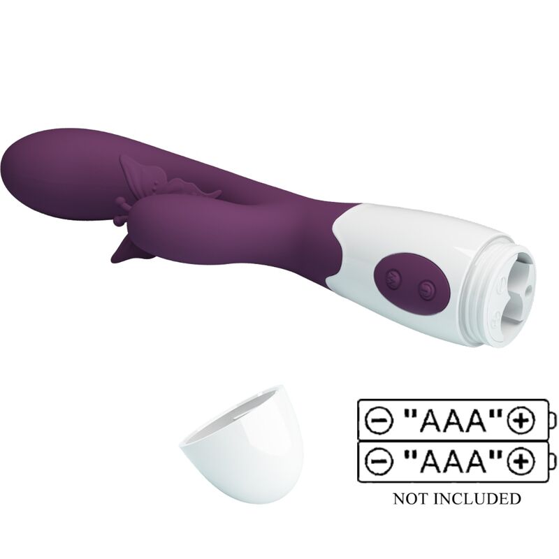PRETTY LOVE - BUTTERFLY KISS RABBIT VIBRATOR & G-PUNKT STIMULATOR LILA