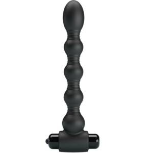 PRETTY LOVE - LYNN Silikon Analplug 10 Vibrationen Schwarz
