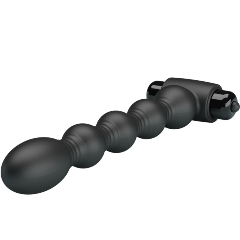 PRETTY LOVE - LYNN Silikon Analplug 10 Vibrationen Schwarz