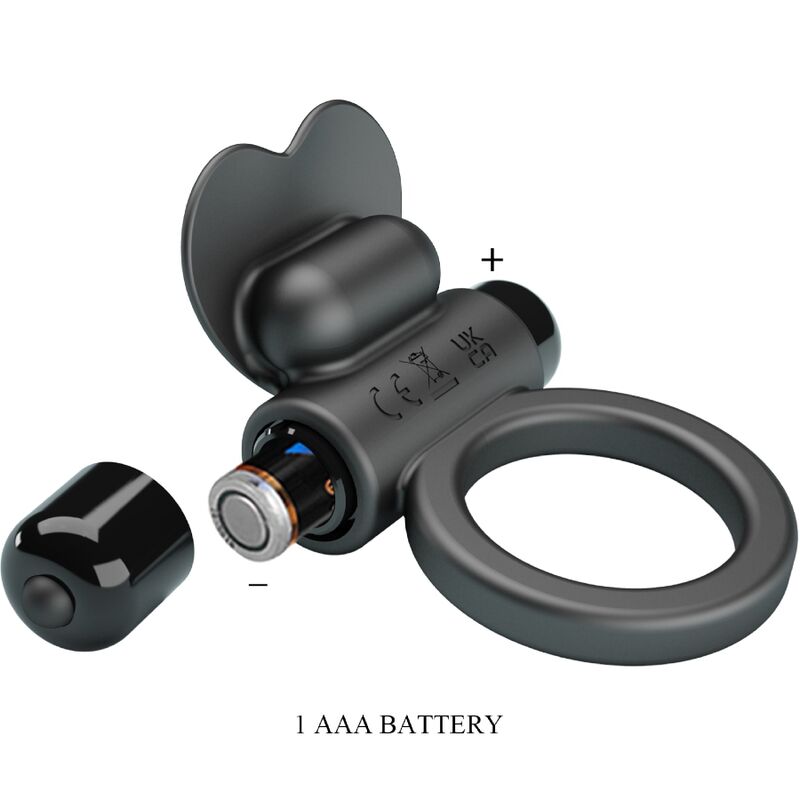 PRETTY LOVE - DEBONAIRE Vibration Penisring Kaninchen 10 Vibrationen Schwarz