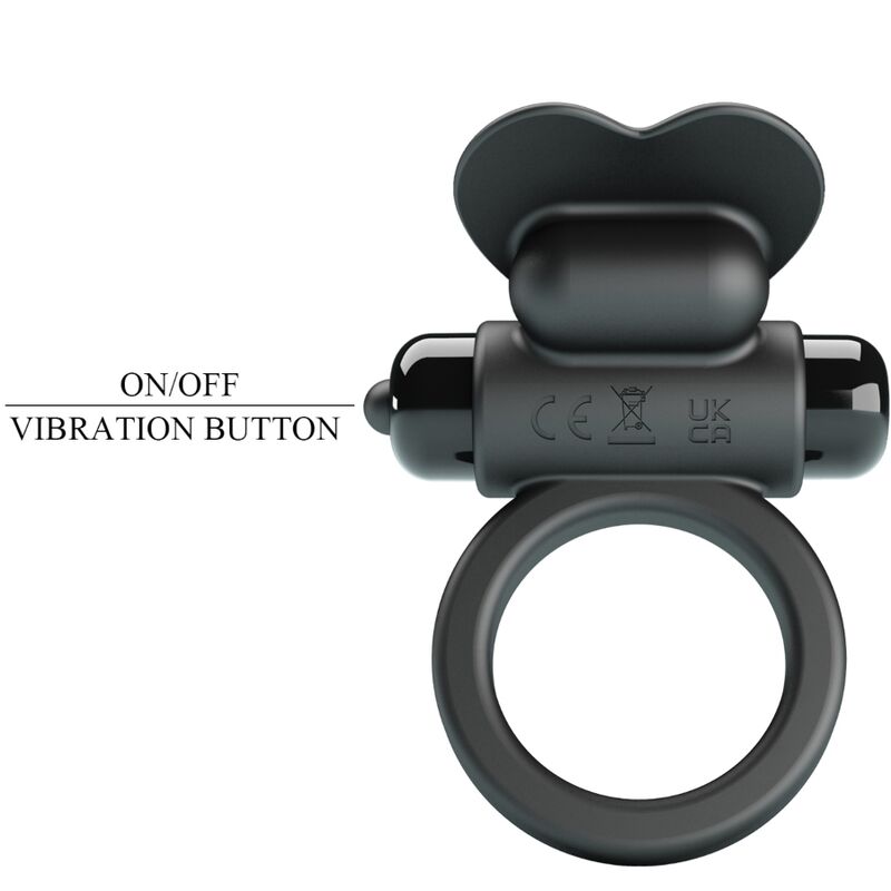 PRETTY LOVE - DEBONAIRE Vibration Penisring Kaninchen 10 Vibrationen Schwarz