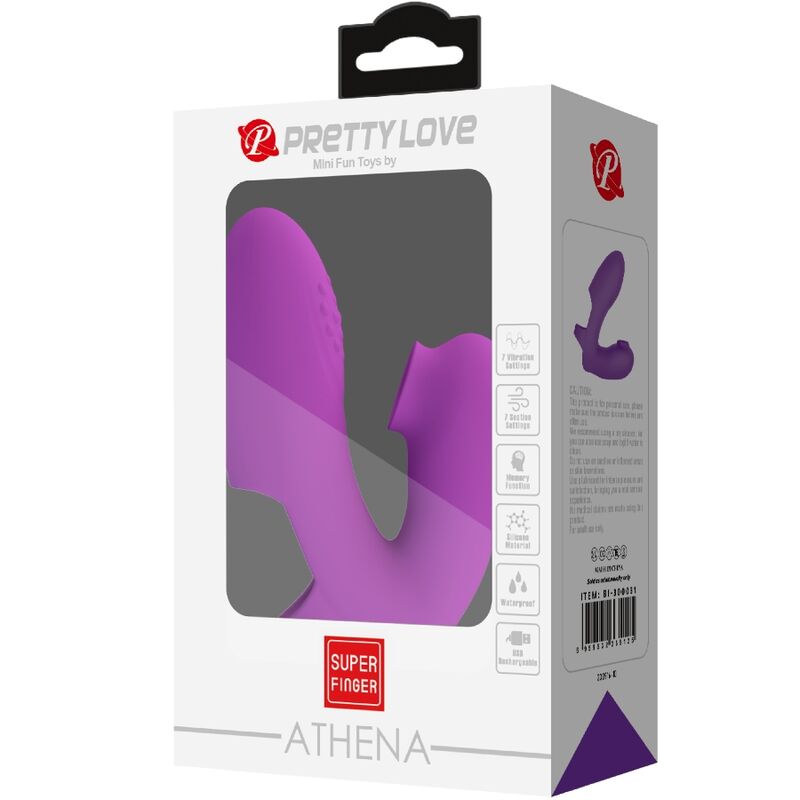 PRETTY LOVE - ATHENA FINGERVIBRATOR MIT KLORISSTIMULATOR LILA