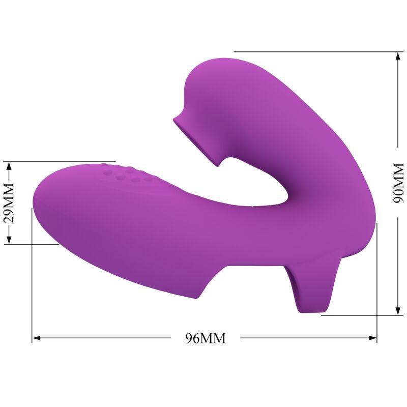 PRETTY LOVE - ATHENA FINGERVIBRATOR MIT KLORISSTIMULATOR LILA