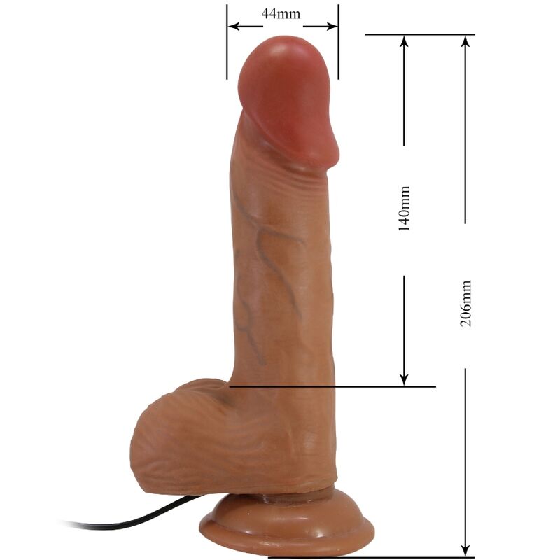 BAILE - CATOBLEPAS realistischer Vibrator 20,6 cm Flesh Fernbedienung