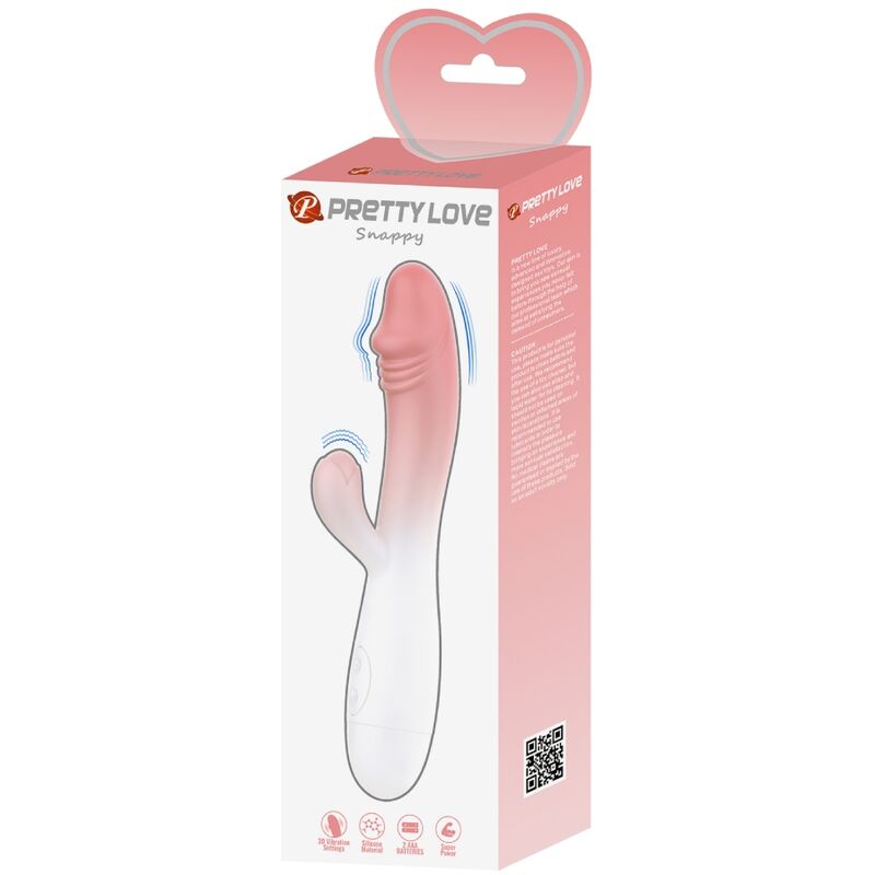 PRETTY LOVE - SNAPPY RABBIT VIBRATOR 30 VIBRATIONEN Rosa