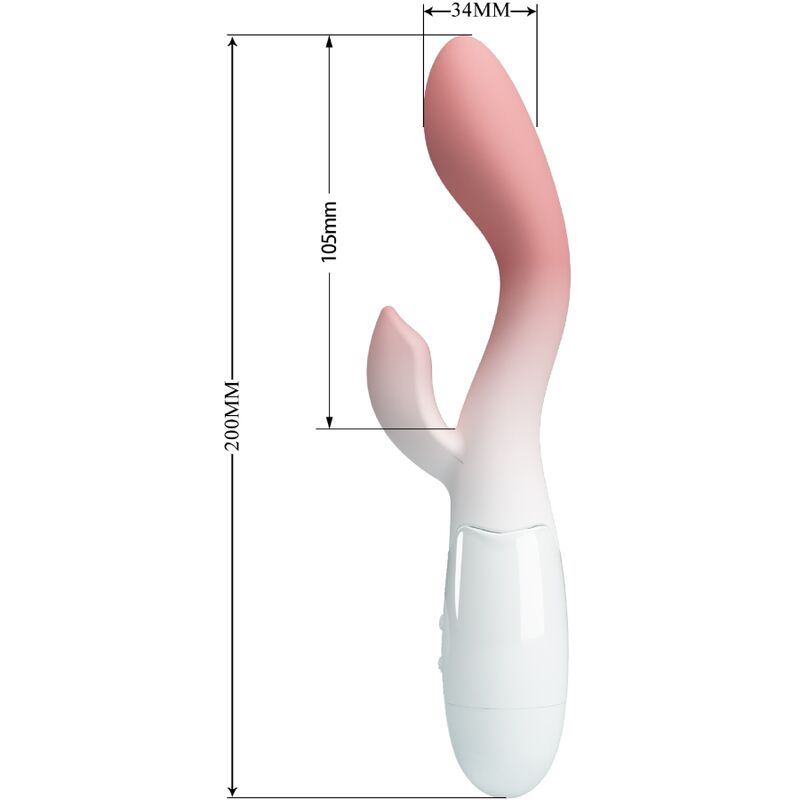 PRETTY LOVE - BRIGHTY G-SPOT VIBRATOR + Klitorisstimulator 30 Vibrationen Rosa