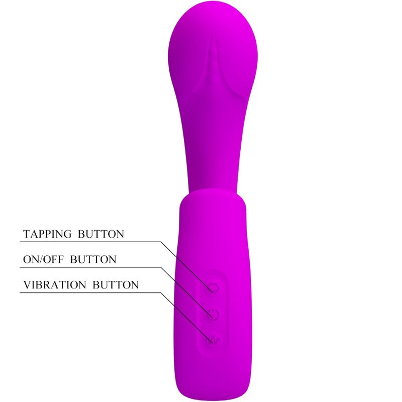 PRETTY LOVE - SIBEL SIBEL G-Punkt-Vibrator + Klitorisstimulator 10 Vibrationen Lila