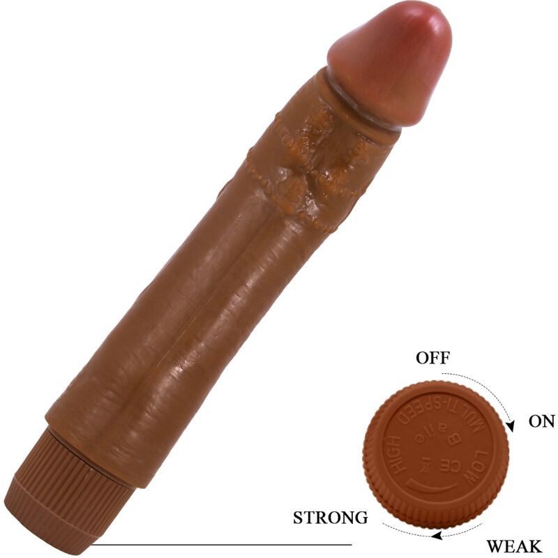 BAILE - DYBBUK realistischer Vibrator 24 cm Mulatte