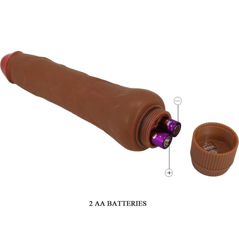 BAILE - DRYAD realistischer Vibrator 25 cm Mulatte